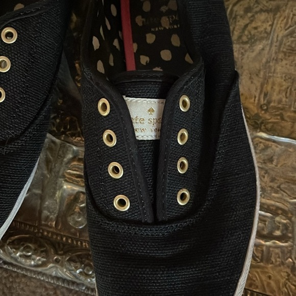 Keds for Kate Spade black and white Keds with silver grommets. Size 6.5 - Picture 6 of 12
